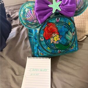 Little Mermaid stainglass loungefly with ears